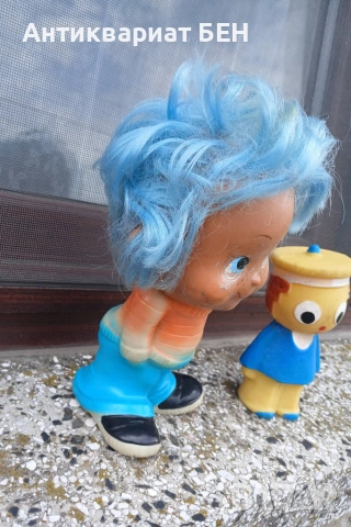 🧸 ДВЕ ОРИГИНАЛНИ ВИНТИДЖ ГУМЕНИ ФИГУРКИ – СТРАХОТНА НАХОДКА ЗА КОЛЕКЦИОНЕРИ! , снимка 7 - Антикварни и старинни предмети - 55136710