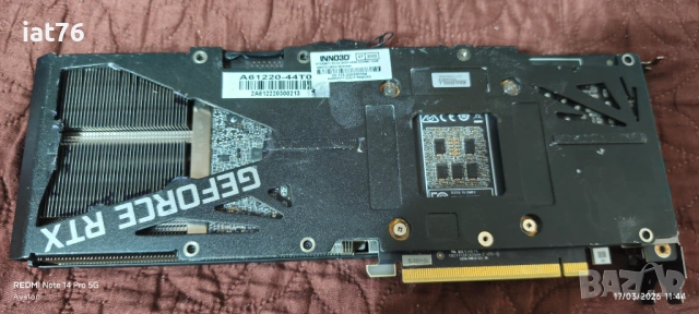 Видеокарта Inno3D Geforce 3080Ti X3, снимка 3 - Видеокарти - 54050710