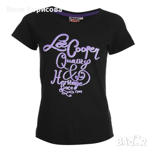 Флорална блузка с къс ръкав и щампа"Lee Cooper"внос от Англия-, снимка 3 - Тениски - 54543816