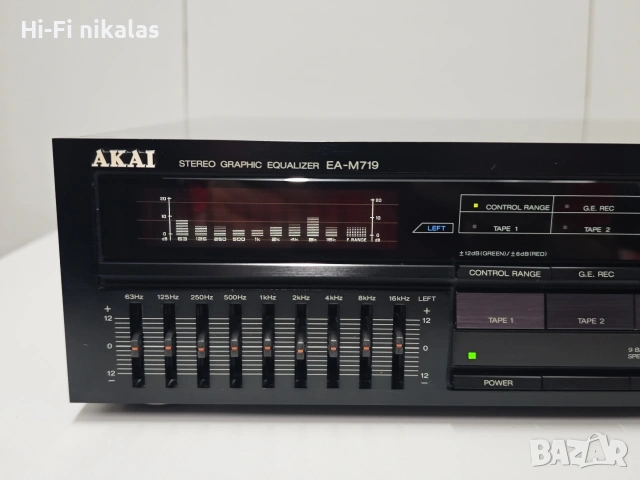 EQ стерео графичен еквалайзер Hi-Fi ретро AKAI EA-M719, снимка 2 - Еквалайзери - 54835490
