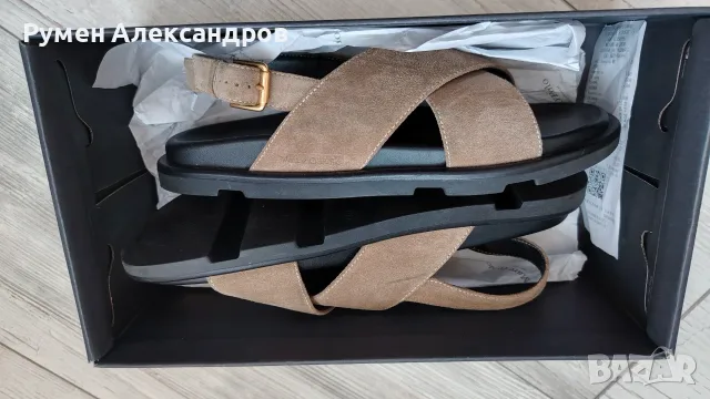 Мъжки кожени сандали Marc Opolo размер 41, снимка 12 - Мъжки сандали - 55358003