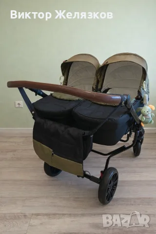 Бебешка количка за близнаци, снимка 2 - Детски колички - 55476086