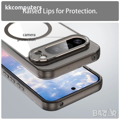 Google Pixel 10 Pro XL Калъф - Прозрачен, Магнитен, PC+TPU, 4 цвята, снимка 9 - Калъфи, кейсове - 55113980