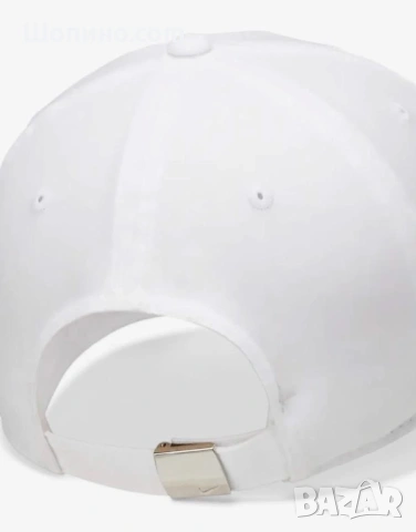 NIKE Dri-Fit Club Metal-Logo Cap White  Бяла шапка Nike, снимка 4 - Шапки - 54366750