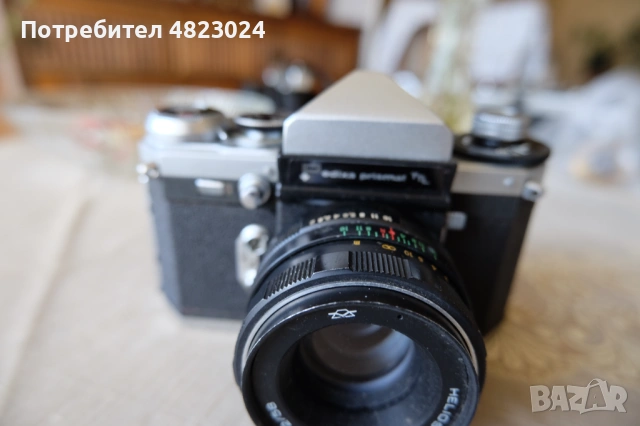 Edixa Prismat TTL & Helios 44m 58mm f2. M42 Mount, снимка 2 - Фотоапарати - 54492737