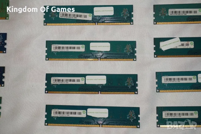 Лот от 28 броя RAM ПАМЕТ DDR2 512MB/DDR3 2GB/1GB Тествана и Работеща за Настолен Компютър, снимка 15 - RAM памет - 55501350