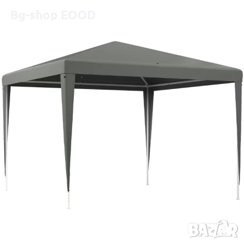 Градинска шатра Tent Pro тип хармоника 3х3, Сива, Водоустойчива материя, снимка 10 - Градински мебели, декорация  - 54388171