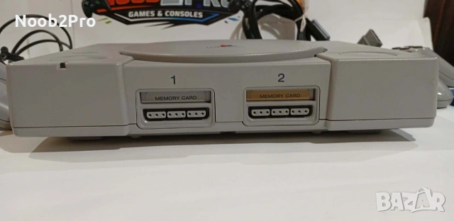 Sony PlayStation 1 (PS1) PAL + 2 Контролера + 2 Memory Card + 2 Игри, снимка 4 - PlayStation конзоли - 54961697