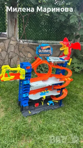 Писта Hot Wheels - мега гараж с дракон, снимка 5 - Коли, камиони, мотори, писти - 55402491