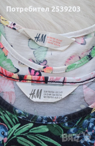 Детски рокли H&M 2-4 години , снимка 2 - Детски рокли и поли - 55105831