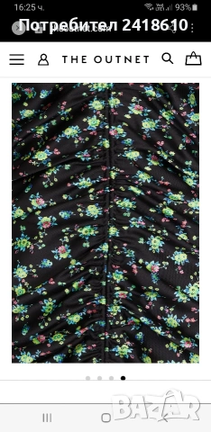 Sandro Paris Floral Dress Womens  Size 38 / S НОВО! ОРИГИНАЛ! Дамска  Рокля!, снимка 7 - Рокли - 54645614