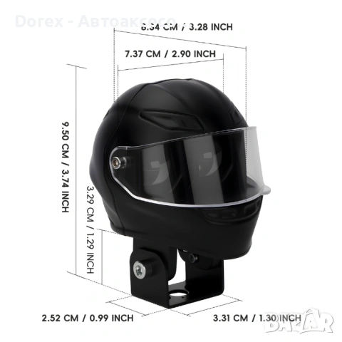 LED халоген за мотоциклет 12V-80V бяла и жълта светлина, снимка 3 - Аксесоари и консумативи - 54852588