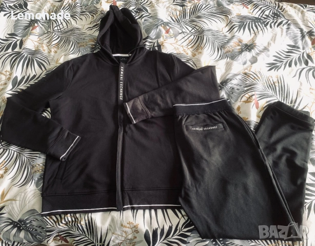 Нов мъжки комплект Armani Exchange L размер, снимка 3 - Спортни дрехи, екипи - 45724143