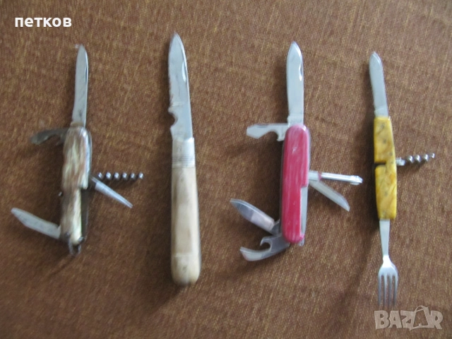 стари джобни ножчета 4 бр., снимка 2 - Антикварни и старинни предмети - 54437193