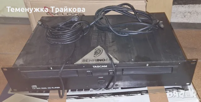CD-302 DUAL CD PLAYER TASCAM, снимка 2 - Ресийвъри, усилватели, смесителни пултове - 55324766