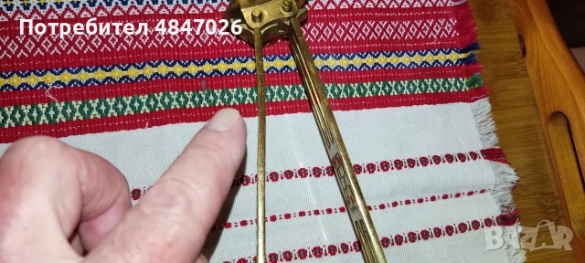 Стари месингови свещници за стена, снимка 15 - Декорация за дома - 54857315