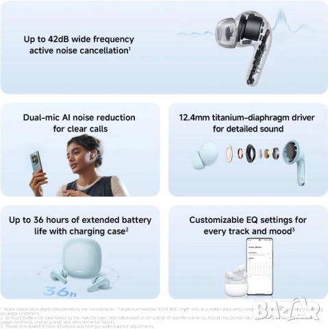 Безжични слушалки Xiaomi Redmi Buds 8 Lite Нови - неразпечатани, снимка 2 - Bluetooth слушалки - 54019417