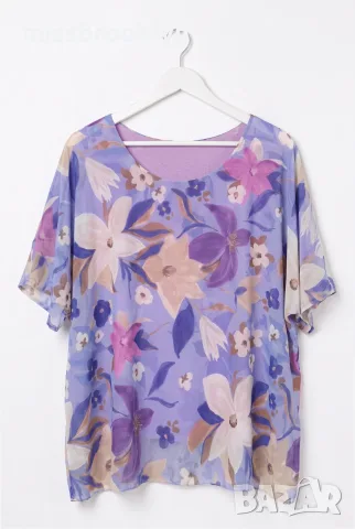Туника “Floral Breeze” – туника в лилаво с флорален принт арт.5098, снимка 4 - Туники - 55671156