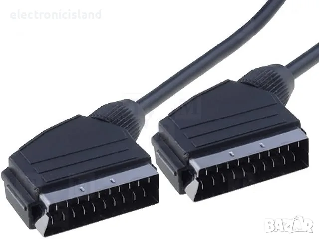 Нов качествен SCART / S-Video към SCART / S-Video кабел - 1,5 метра, снимка 2 - Стойки, 3D очила, аксесоари - 55423970