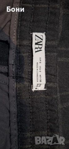 Продавам мъжки панталон Zara р-р S, снимка 3 - Панталони - 54401546