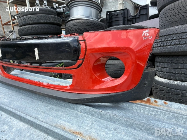 Предна броня Mini Cooper F55 F56 Мини Купър Ф55,56 2014- 2021г. Оригинална. , снимка 2 - Части - 54554586