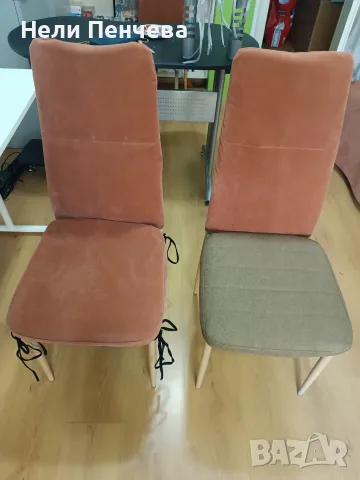 Продавам посетителски/ трапезни столове с луксозни калъфи, снимка 2 - Столове - 55295871
