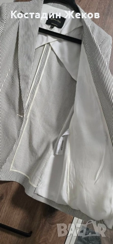 . Дамски блейзър на вертикални райета 🖤 Massimo Dutti. 🖤 Като ново. , снимка 4 - Сака - 54543952