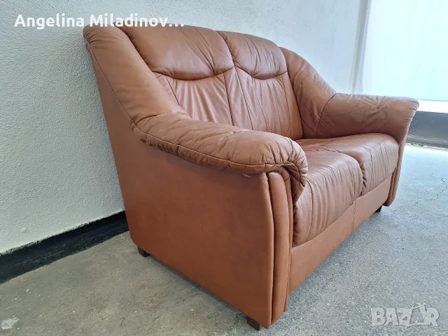 Диван от естествена кожа , снимка 4 - Дивани и мека мебел - 55688032