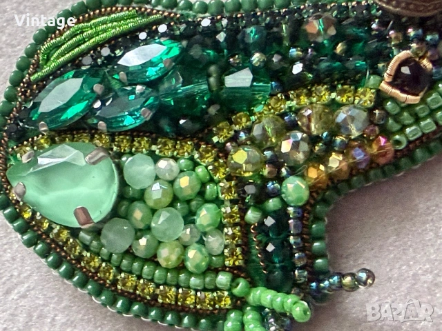 Ръчно изработена брошка , снимка 4 - Други - 54365641