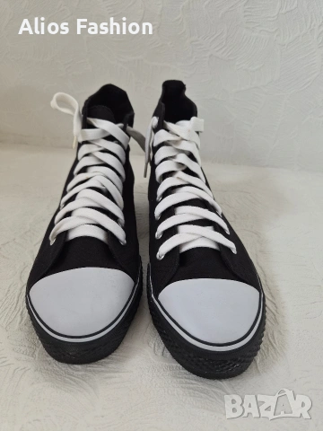 Високи кецове тип Converse – НОВИ, снимка 3 - Ежедневни обувки - 54776205