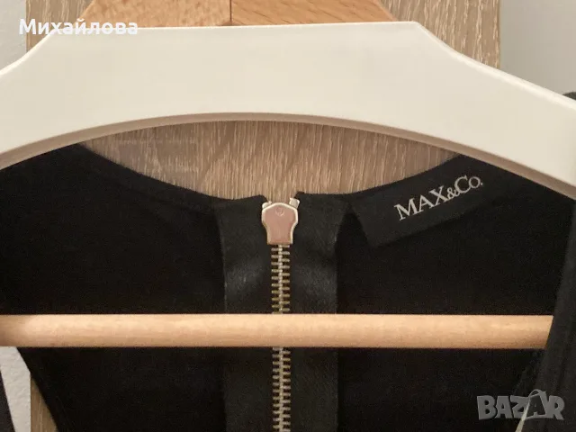 Черен топ на Max&Co, размер S, снимка 4 - Потници - 55496366
