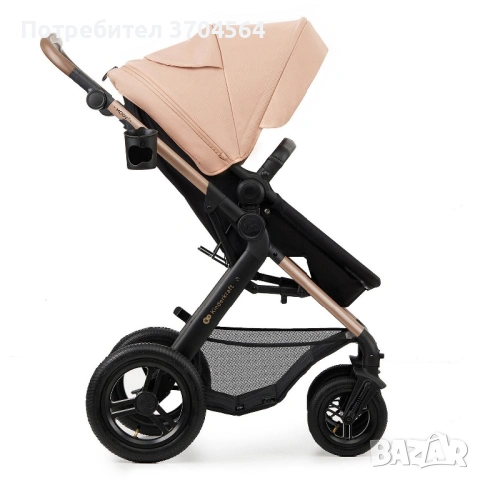 KinderKraft MOOV 2 бебешка количка 3в1 Основа Isofix Kinderkraft Mink, снимка 8 - Детски колички - 54401802