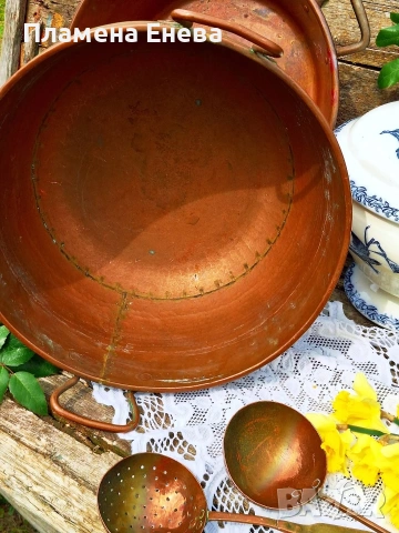 Масивна медна тава / леген, снимка 7 - Съдове за готвене - 54135229