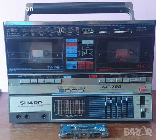 Радиокасетофон Sharp GF-780, снимка 2 - Радиокасетофони, транзистори - 55479436