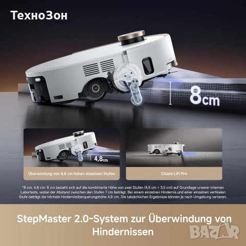 MOVA Z60 Ultra Roller Complete – Робот прахосмукачка с автоматична станция и 1 година гаранция, снимка 8 - Прахосмукачки - 55166315