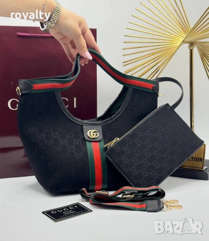 Gucci Нова Дамска Кожена Гучи Различни Цветове , снимка 5 - Чанти - 55152538