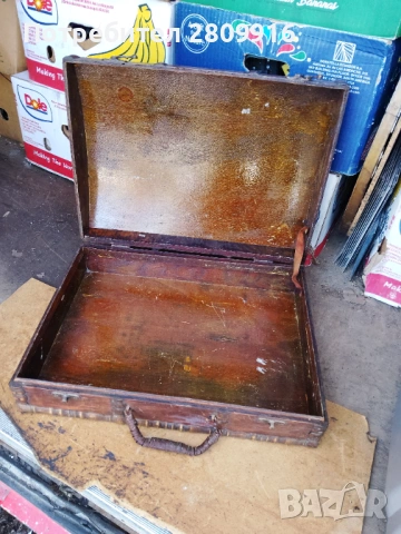 Стара дървена кутия , снимка 3 - Антикварни и старинни предмети - 54171028