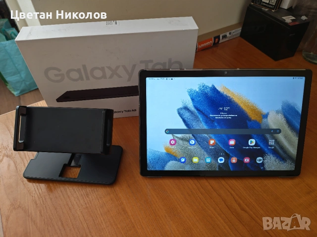Почти НОВ Samsung Galaxy Tab A8 10.5 (64GB, SM-X200) + Калъф-стойка – Без следи!