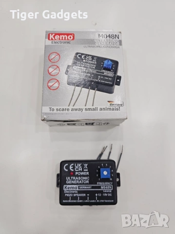 Kemo M048N Ultrasonic Generator – ултразвуков генератор против гризачи, животни и насекоми, снимка 4 - Аксесоари и консумативи - 54469282