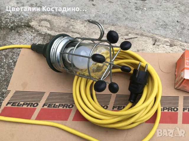 немска , гумирана работна лампа 100 W, снимка 3 - Други инструменти - 54078486