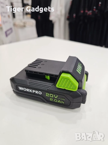 WORKPRO 20V 2.0Ah Li-Ion батерия – акумулаторна батерия за WORKPRO инструменти, снимка 6 - Други инструменти - 54453723