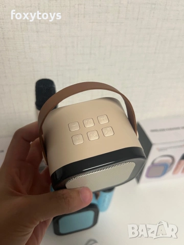 Караоке колонка с два микрофона, LED светлини и Bluetooth, снимка 4 - Музикални играчки - 54664718