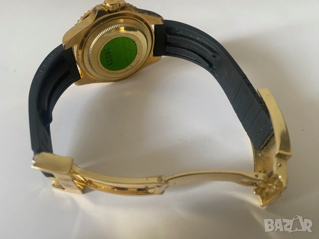 Rolex черно златист механичен автоматичен часовник нов!, снимка 2 - Мъжки - 54637925
