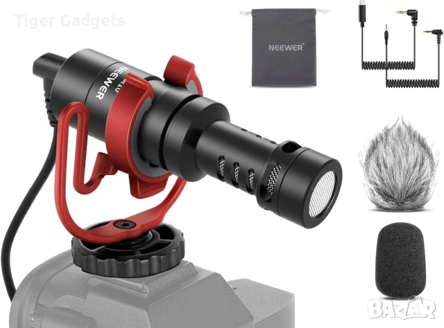 NEEWER VM10 Plug & Play Vlog Microphone – компактен микрофон за смартфони, камери и влогове