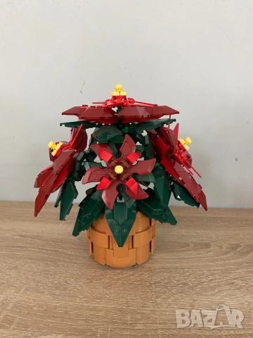 LEGO Botanicals & Icons - Коледна звезда, бамбук, слънчев букет, снимка 6 - Други игри - 54960158