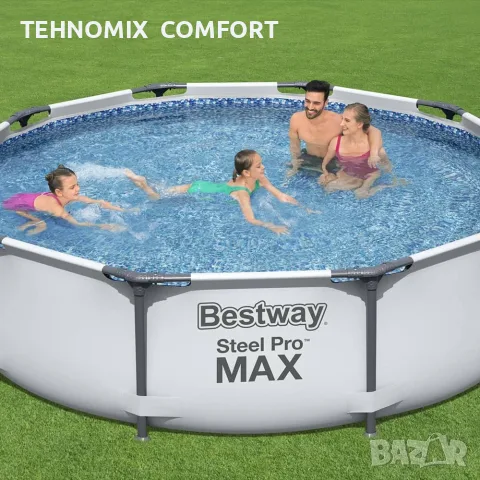 Сглобяем басейн Bestway d 305 cm x 76 cm 4678 L