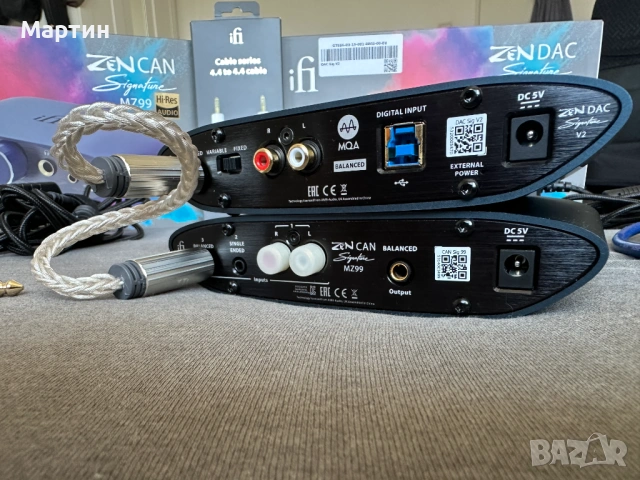 Комплект iFi Zen CAN Signature MZ99 + DAC V2 + 4.4 mm, снимка 3 - Други - 54780940