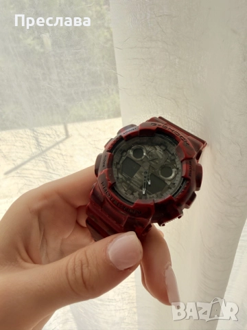 Лимитиран Часовник Casio G-Shock GA-100CM-4AER от колекция G-Shock, снимка 2 - Мъжки - 55673230