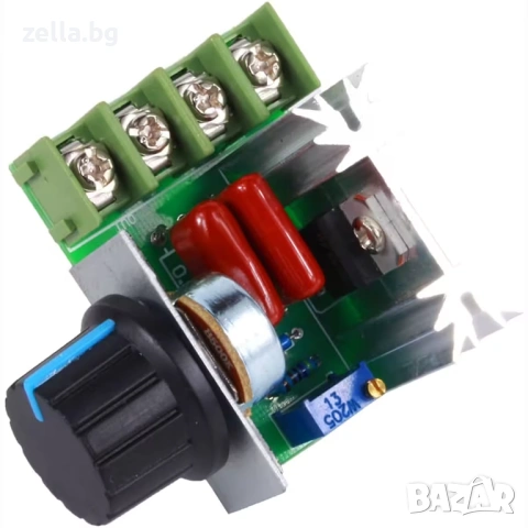 Регулатор на напрежение 220V 2000W | Димер за обороти на електромотор, вентилатор и осветление 10014, снимка 9 - Друга електроника - 54655952