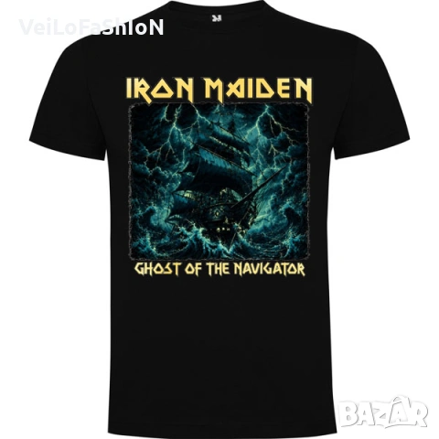 Нова мъжка тениска на музикалната група IRON MAIDEN - Ghost of the Navigator